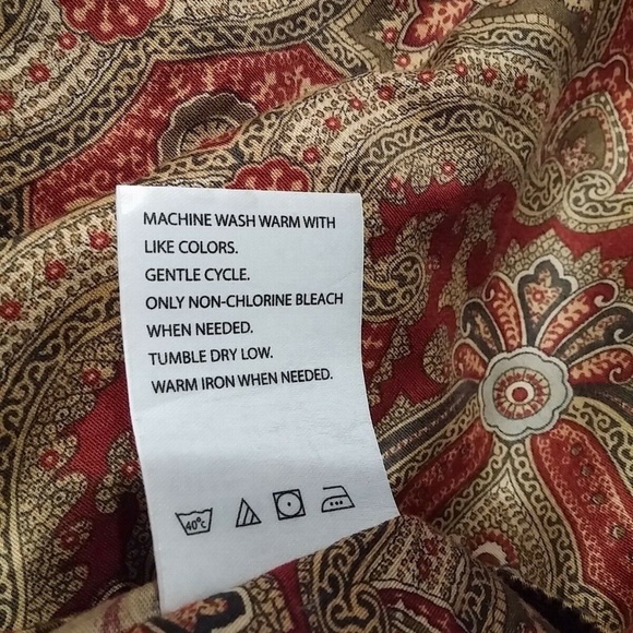 Chenab One Standard Paisley Sateen Pillow Shams - Picture 8 of 8